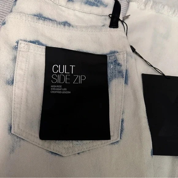 NWT Alexander Wang High Rise Straight Leg Cropped Denim Size 26 - Picture 2 of 13